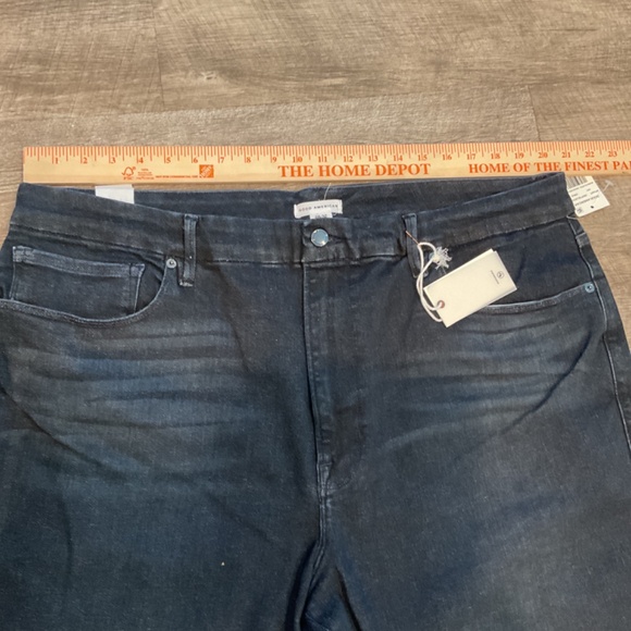 GOOD AMERICAN women’s Good Petite Skinny caulk Denim Always Fit plus size - Picture 10 of 10